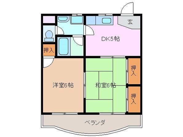 津新町駅 徒歩12分 3階の物件間取画像